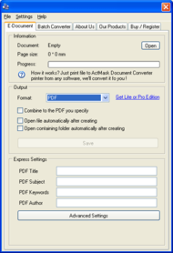 ActMask Document Converter Pro screenshot